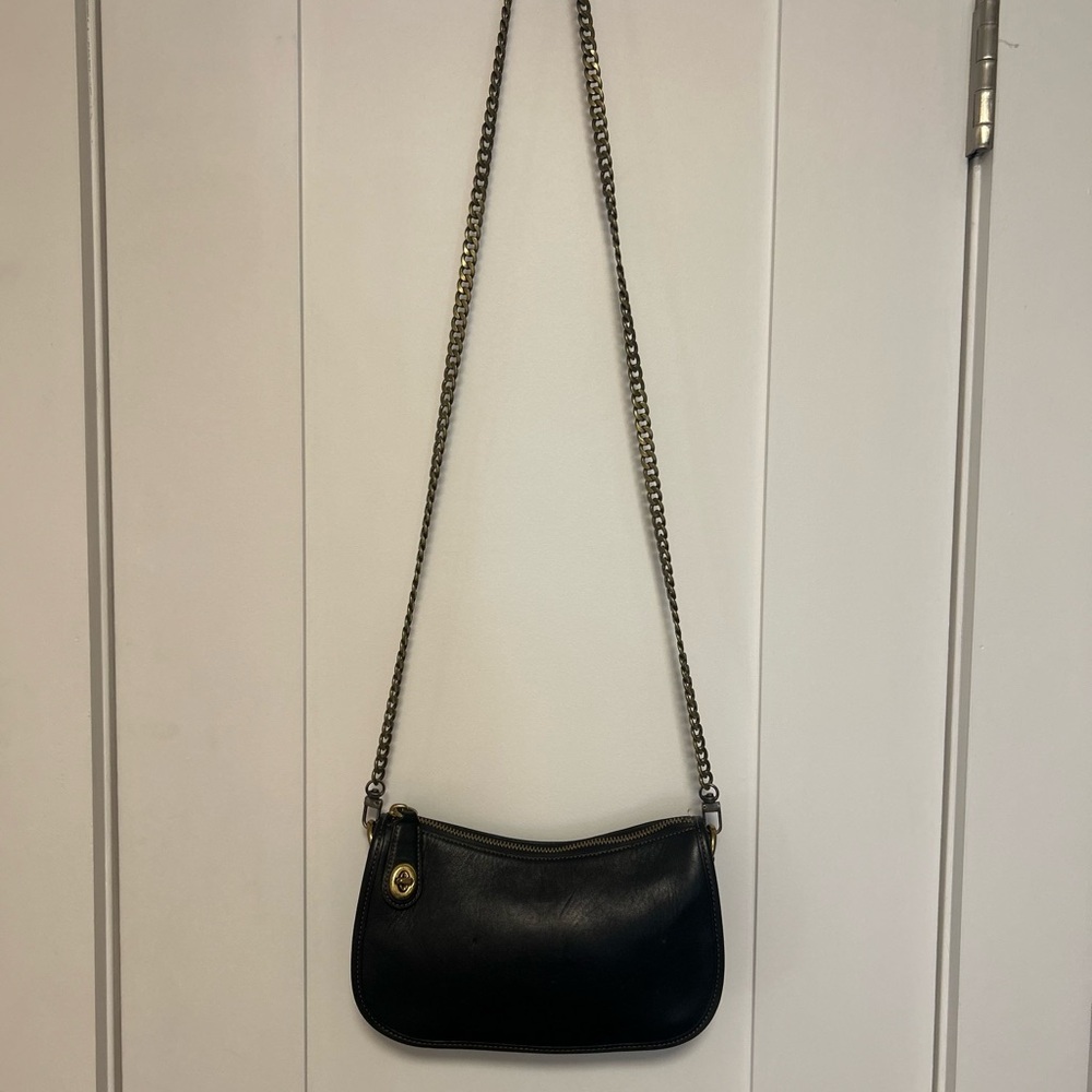 Coach Black Mini Bag with Chain Strap